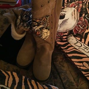 Ed Hardy tall boot